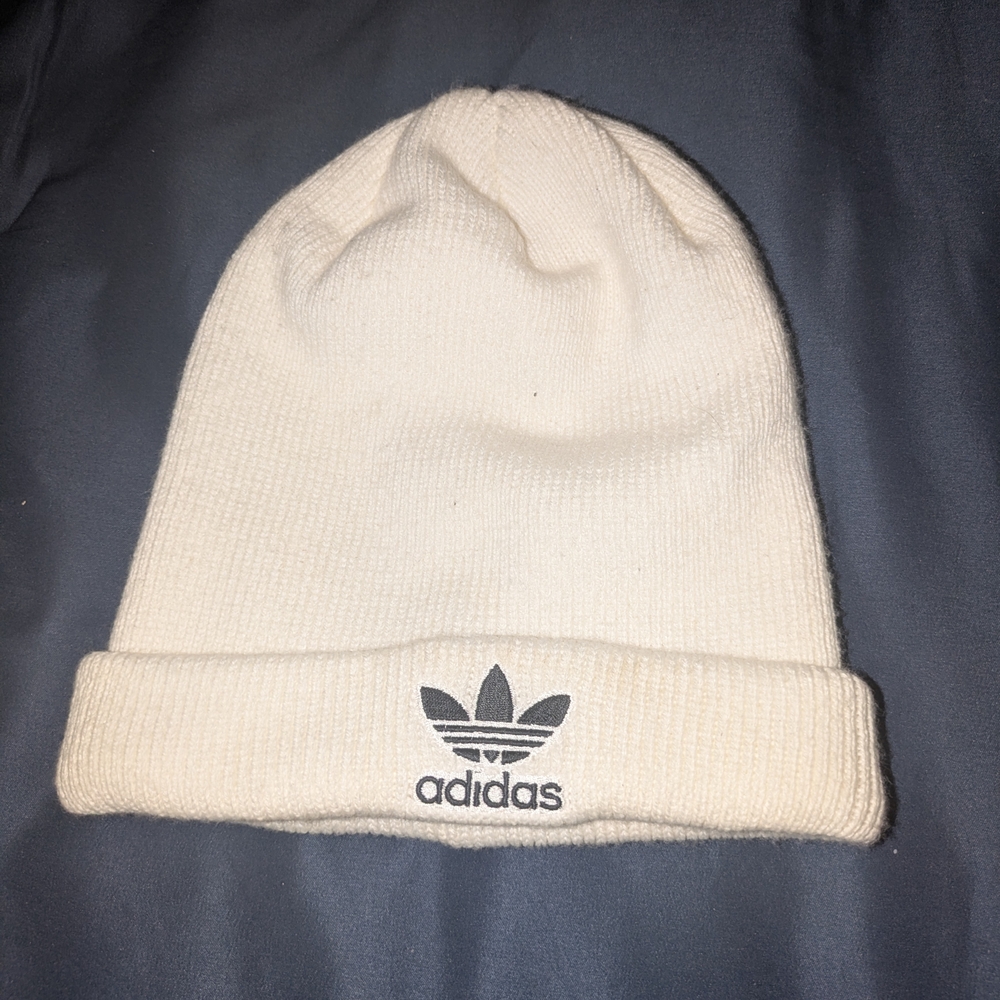 Adidas Off-White Knit Beanie